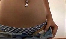 Light-haired gal undresses and spreads her pussy for porn