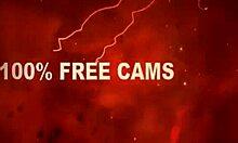 hey, bodacious babe in stockings sucks wang on webcam