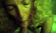 Determined hoe sucking her boyfriend's cock deepthroat style 😏