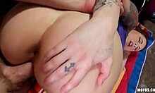 This bitch in jeans shorts washes bikes before getting fingered POV