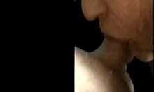 amateur brunette sucks cock before work