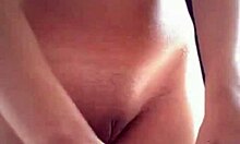 attractive sexy blonde undressing and masturbating on webcam