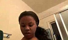 just saw this ebony chick with huge nipples getting cozy in the bathroom