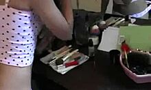 spicy brunette takes on her man and gets banged