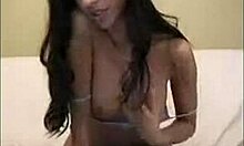 Hot Brunette Gal Pinches Nipples On Webcam