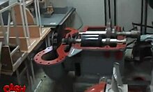 Dark-haired schoolgirl gets rammed in doggystyle.