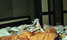 amorous babe riding hard on bed 😈