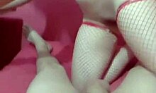 hey, bodacious babe in stockings sucks wang on webcam