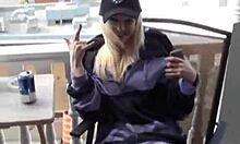 Gal Hopes For Balcony Action!