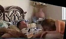 Princess in blue shirt indulges in homemade oral and missionary with partner