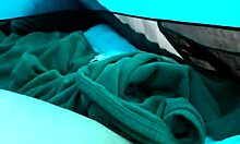 A sweet chick gags on a big cock in private video.