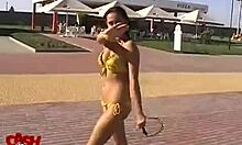 Sleepy flexible babe spreads wide, showing shaved pussy while using toys.