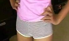 Oral gf sex where the skilled asian gal sucks the hairy bloke's cock with shaved pussy and dildo play.