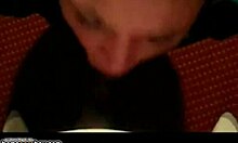 i'm a brunette sucking big black cock and getting a facial all over my face.