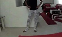 Dark-skinned gf licks dick eagerly