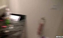 Vixen with pretty eyes shows off her perky breasts in POV