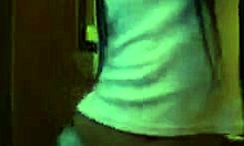 Look at this cutie showing her black thong on webcam?