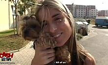 doll sucks massive dick with eyes closed