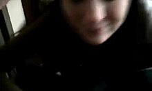 tramp closed her eyes while giving steamy oral