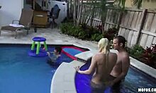Very Young 18+ Sluts Making Out In The Swimming Pool