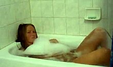 The perky teen 18+ exgf is WASHING off her ENTIRE body