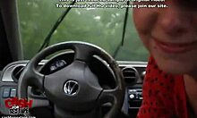 Her Pussy Clean Shaven, I Was Dying To Stick It In! Facial Handjob Fingering Blowjob In Car