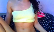 Slutty Brunette Inserts Biggest Toy into Pussy