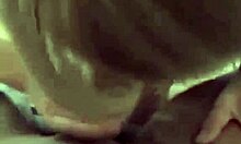 barely legal blonde babe stuffs face on meat in pov blowjob