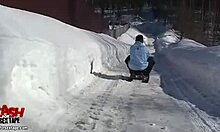 Dreamy slut in purple bra gets brutally penetrated with oral and fucking