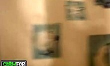 long-haired cunt wearing pink underwear starts acting naughty