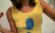 the eloquent brunette chick prepares for pov amateur sex with blowjob and doggystyle