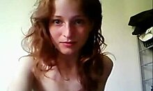 Crazy Tramp Closes Eyes While Sucking Cock in Wild Webcam Show