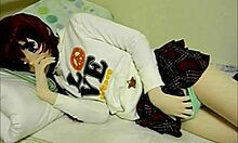 Kinky Asian Chick With Mask Plays With Pussy 😈