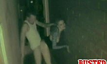 Street Porn With Hooker Pressed Against The Wall During Hardcore