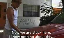 Vixen, tell me, how does it feel jacking off these two older guys on your knees?