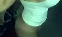 naked curvy bimbo having fun big tits ass nipples on blue bed