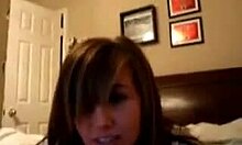 in this homemade scene, a cute teen 18+ girlfriend masterfully sucks cock