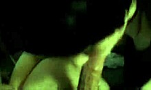 Trashy GF LICKS BALLS on her KNEES in POV