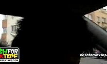 impeccable exgf shows naked body on white couch with blowjob