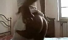 Tanned gal dances in lingerie on webcam, craving cum