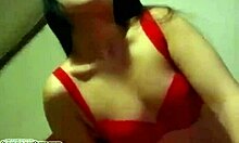 lovely asian wife gives her man a blowjob while riding