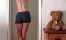 Gorgeous Hottie Boldly Spreads Ass and Shaved Pussy on Webcam