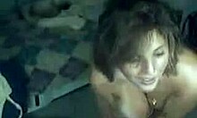 naked curvy bimbo having fun big tits ass nipples on blue bed