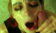 Slutty Little 18+ Babe Receives Big Sticky Facial