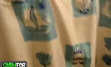 long-haired cunt wearing pink underwear starts acting naughty