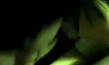 Trashy GF LICKS BALLS on her KNEES in POV