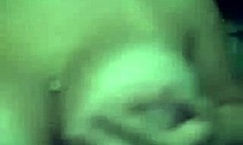 naked curvy bimbo having fun big tits ass nipples on blue bed