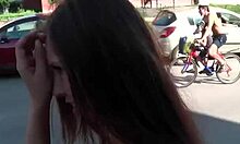 Brown-Eyed Brunette Intensely Sucking Penis With Eye Contact