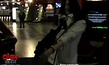 i watch my dark-haired doll sucking cock in public