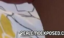 Very pale girl takes photos of her body in the mirror